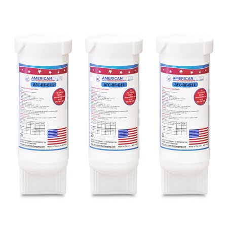 AFC Brand AFC-RF-G11, Compatible to GE XWF Refrigerator Water Filters (3PK) Made by AFC -  AMERICAN FILTER CO, XWF-AFC-RF-G11-3-96383